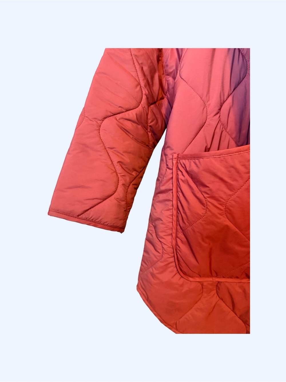 Old Navy Quilted Hooded Puffer Jacket - Terracotta - Picture 4 of 5